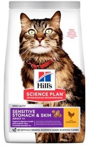 Hills Feline Dry Adult Sensitive Stomach&Skin Chicken