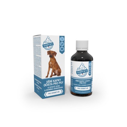 Ušní kapky očista pro psy TOPVET