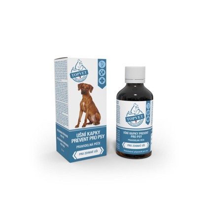 Ušní kapky Prevent pro psy TOPVET