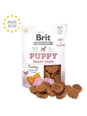 Brit Jerky Puppy Turkey Meaty Coins
