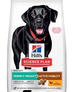 Hills Canine Dry Perfect Weight&Active Mobility Adult Large