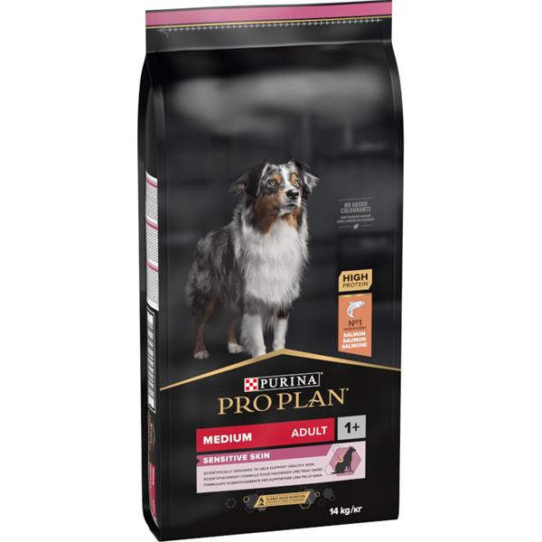 Pro Plan Dog Adult Medium Sensitive Skin losos