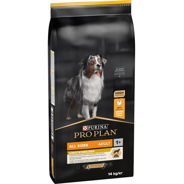 Pro Plan Dog Adult ALL SIZES Light/Sterilised kuře