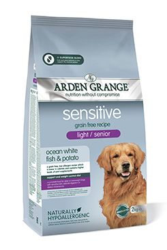 Arden Grange GF Dog Senior Sensitive Light Ocean White Fish&Potato
